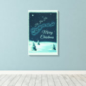 Kerstnacht kerstmis kerstmis voor de kerstman canvas afdruk (Insitu (Houten vloer))