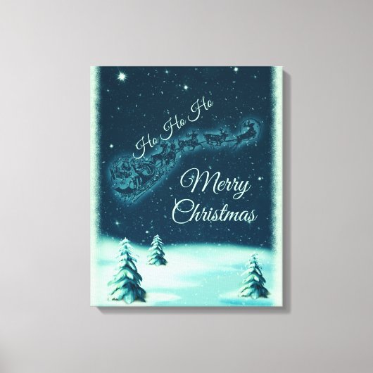 Kerstnacht kerstmis kerstmis voor de kerstman canvas afdruk (Voorkant)