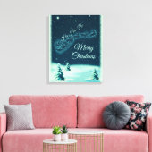 Kerstnacht kerstmis kerstmis voor de kerstman canvas afdruk (Insitu (Woonkamer))