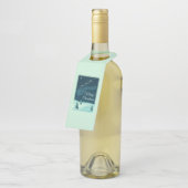 Kerstnacht kerstmis kerstmis voor de kerstman flessenhanger (Schuin)