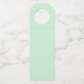 Kerstnacht kerstmis kerstmis voor de kerstman flessenhanger (Achterkant)