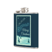 Kerstnacht kerstmis kerstmis voor de kerstman heupfles (Links)