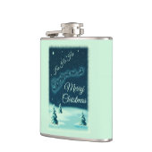 Kerstnacht kerstmis kerstmis voor de kerstman heupfles (Links)