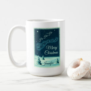 Kerstnacht kerstmis kerstmis voor de kerstman koffiemok