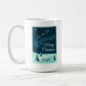 Kerstnacht kerstmis kerstmis voor de kerstman koffiemok (Links)