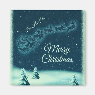 Kerstnacht kerstmis kerstmis voor de kerstman magneet