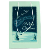 Kerstnacht kerstmis kerstmis voor de kerstman medium cadeauzakje (Voorkant)