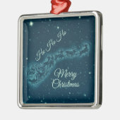 Kerstnacht kerstmis kerstmis voor de kerstman metalen ornament (Links)