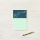 Kerstnacht kerstmis kerstmis voor de kerstman post-it® notes (Op bureau)