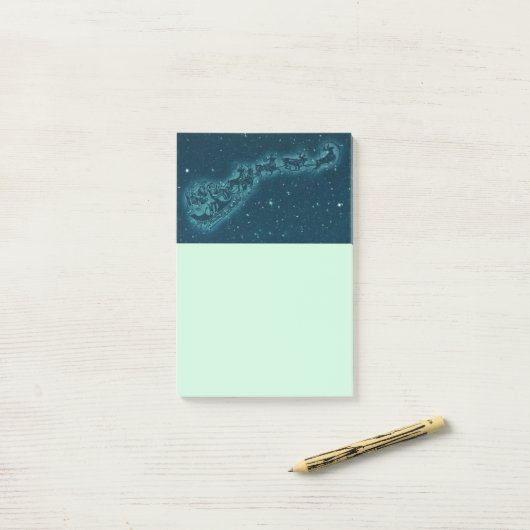 Kerstnacht kerstmis kerstmis voor de kerstman post-it® notes (Op bureau)