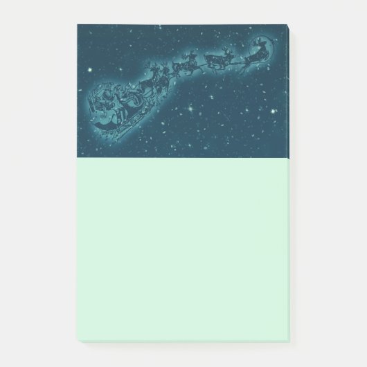 Kerstnacht kerstmis kerstmis voor de kerstman post-it® notes (Voorkant)