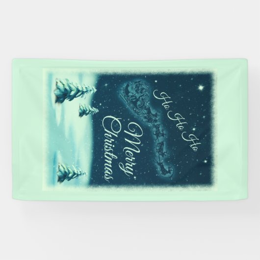 Kerstnacht kerstmis kerstmis voor de kerstman spandoek (Horizontaal)