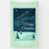 Kerstnacht kerstmis kerstmis voor de kerstman spandoek (Verticaal)