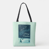 Kerstnacht kerstmis kerstmis voor de kerstman tote bag (Achterkant)