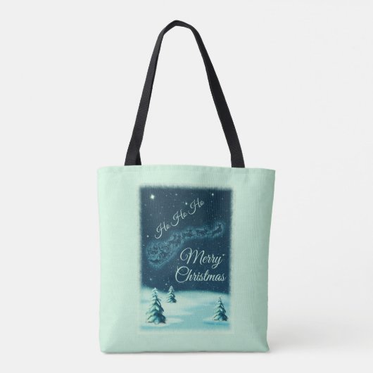 Kerstnacht kerstmis kerstmis voor de kerstman tote bag (Achterkant)