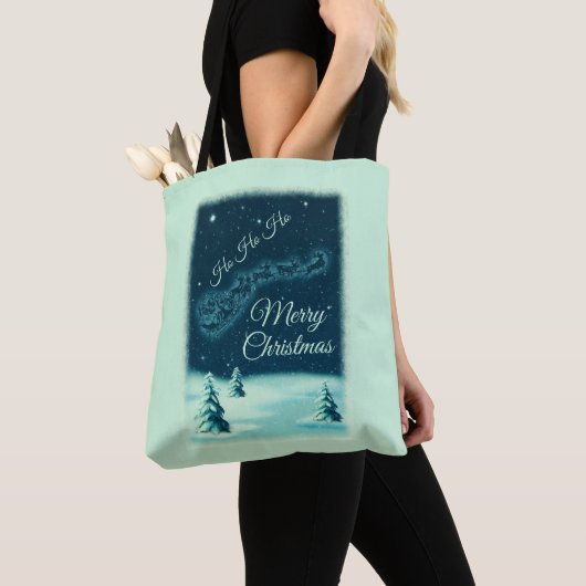 Kerstnacht kerstmis kerstmis voor de kerstman tote bag (Dichtbij)