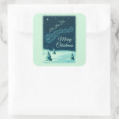 Kerstnacht kerstmis kerstmis voor de kerstman vierkante sticker (Tas)