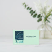 Kerstnacht kerstmis kerstmis voor de kerstman visitekaartje (Staand voorkant)