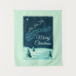 Kerstnacht kerstmis kerstmis voor de kerstman wandkleed