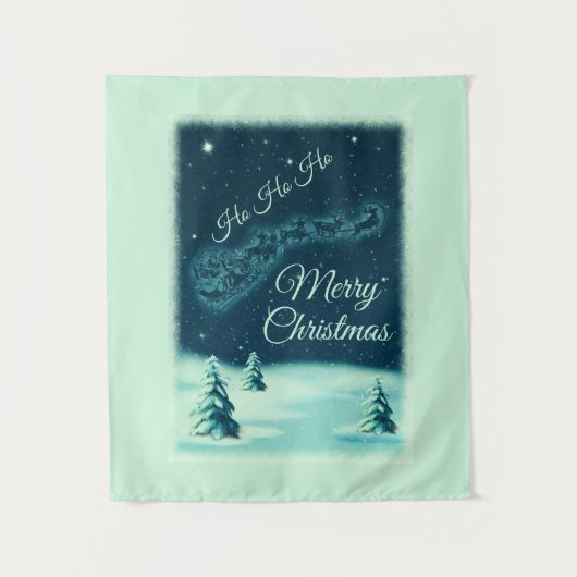 Kerstnacht kerstmis kerstmis voor de kerstman wandkleed (Voorkant)