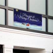 Kerstnacht kerstreis spandoek (Buitenkant Gebouw)