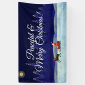 Kerstnacht kerstreis spandoek (Verticaal)
