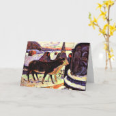 Kerstnacht, kunstschilderij van Gauguin Kaart (Gele Bloem)