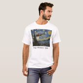 Kerstnacht met kerstmis Art T-Shirt (Voorkant volledig)