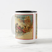 Kerstnacht Oude Kerstman Mok (Voorkant links)
