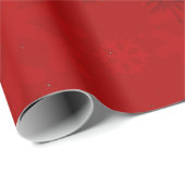 Kerstnacht rode kleur inpakpapier (Rol Hoek)