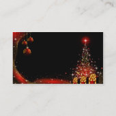 Kerstnacht Rode set Visitekaartje (Achterkant)