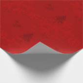 Kerstnacht rood papier voor verpakkingsdoeleinden (Hoek)