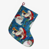 KERSTNACHT SNEEUW EN KERSTPORTRETTEN GROTE KERSTSOK (Voorkant (Hangend))