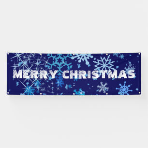 Kerstnacht Sneeuwval Spandoek
