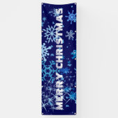 Kerstnacht Sneeuwval Spandoek (Verticaal)