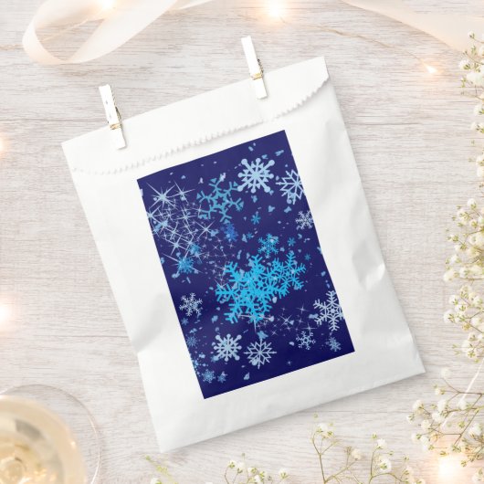 Kerstnacht Snowfall Bedankzakje (Geknipt)