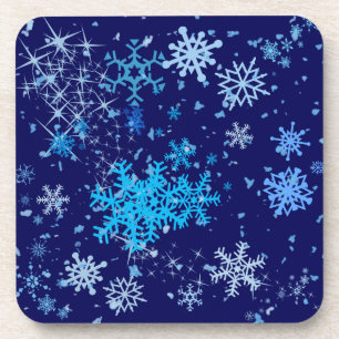 Kerstnacht Snowfall Bier Onderzetter