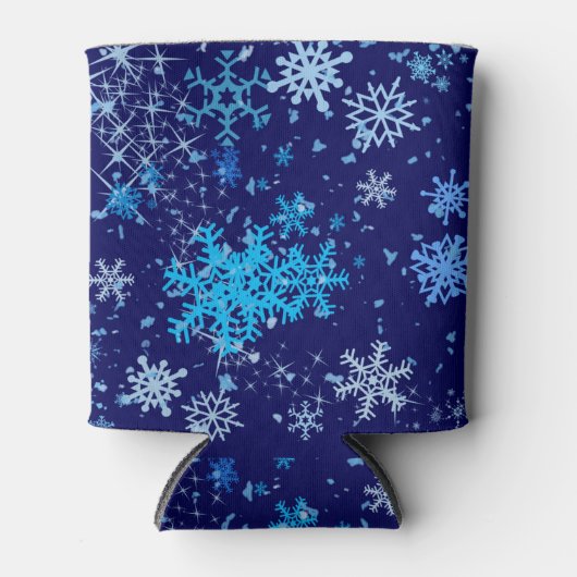 Kerstnacht Snowfall Blikjeskoeler (Voorkant)