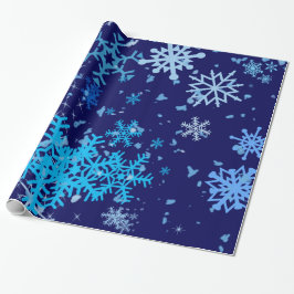 Kerstnacht Snowfall Cadeaupapier