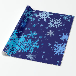 Kerstnacht Snowfall Cadeaupapier