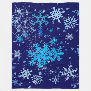 Kerstnacht Snowfall Fleece Deken