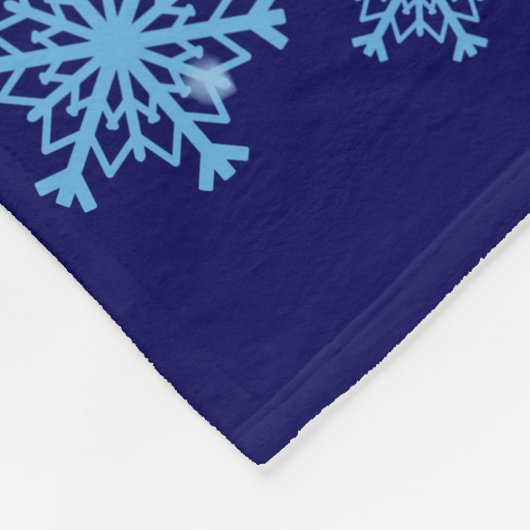 Kerstnacht Snowfall Fleece Deken (Hoek)