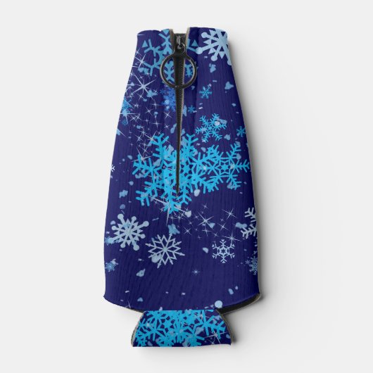 Kerstnacht Snowfall Flesjeskoeler (Achterkant)