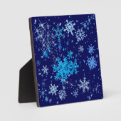 Kerstnacht Snowfall Fotoplaat (Voorkant)