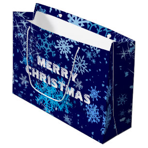 Kerstnacht Snowfall Groot Cadeauzakje