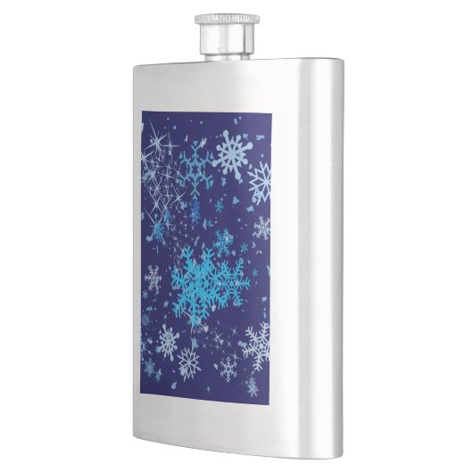 Kerstnacht Snowfall Heupfles (Links)