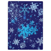 Kerstnacht Snowfall Klembord (Achterkant)