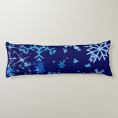 Kerstnacht Snowfall Lichaamskussen (Achterkant)