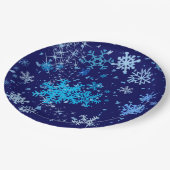 Kerstnacht Snowfall Papieren Bordje (Gekanteld)