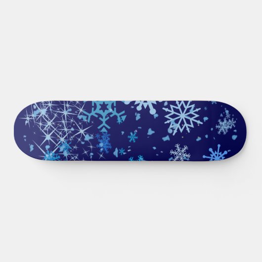 Kerstnacht Snowfall Persoonlijk Skateboard (Horizontaal)